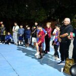 Ediles acompañan la remodelación del polideportivo de las 370 Viviendas